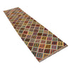 Handmade Multi Kilim Geometric 10' Runner