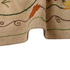 Embroidery Kilim Area Rug Handmade Beige Animal 5x8 ft