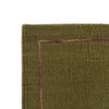 Embroidery Kilim Area Rug Handmade Green Animal 4x6 ft