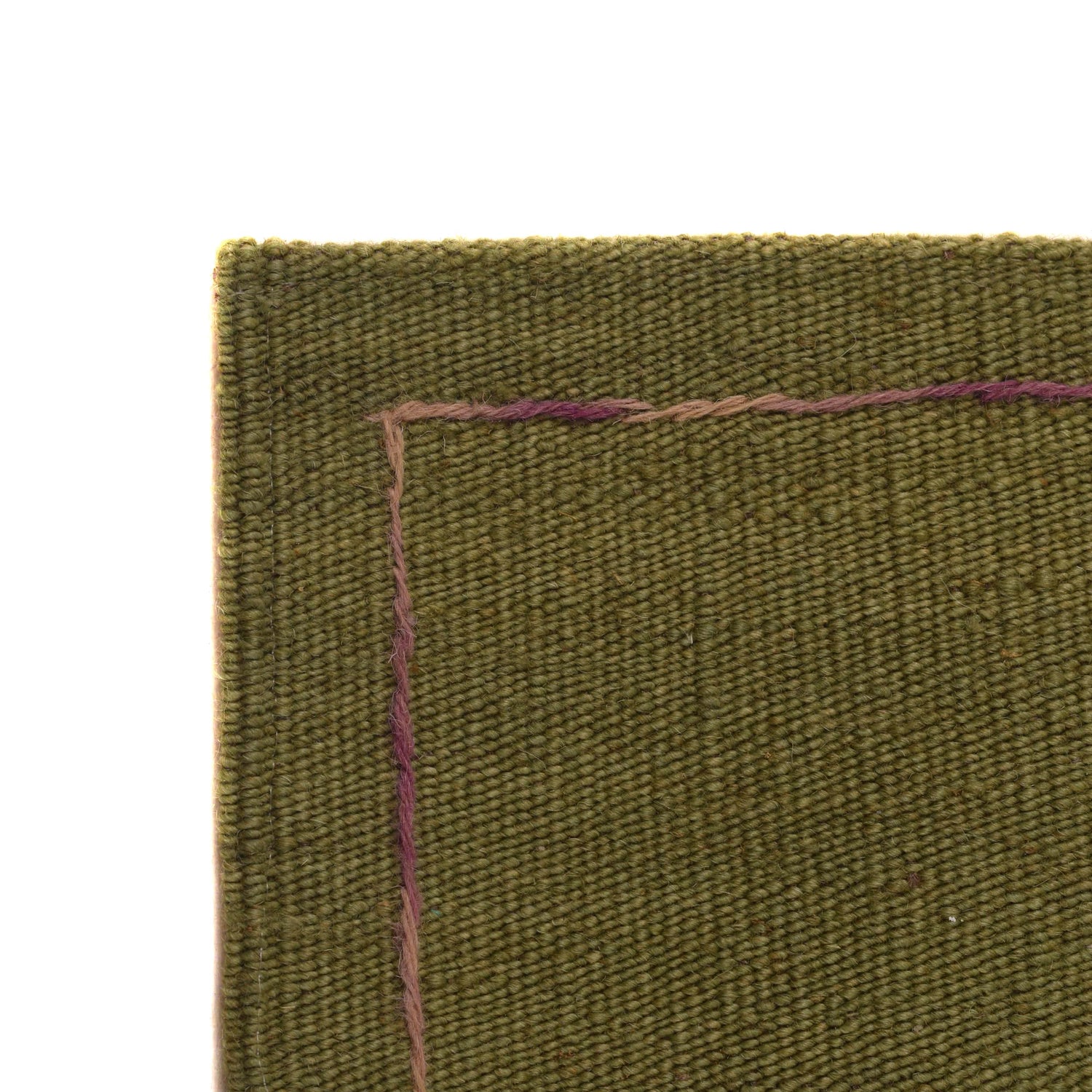 Embroidery Kilim Area Rug Handmade Green Animal 4x6 ft
