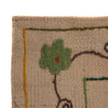 Embroidery Kilim Area Rug Handmade Beige Animal 5x8 ft