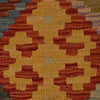 Handmade Multi Kilim Geometric 10' Runner