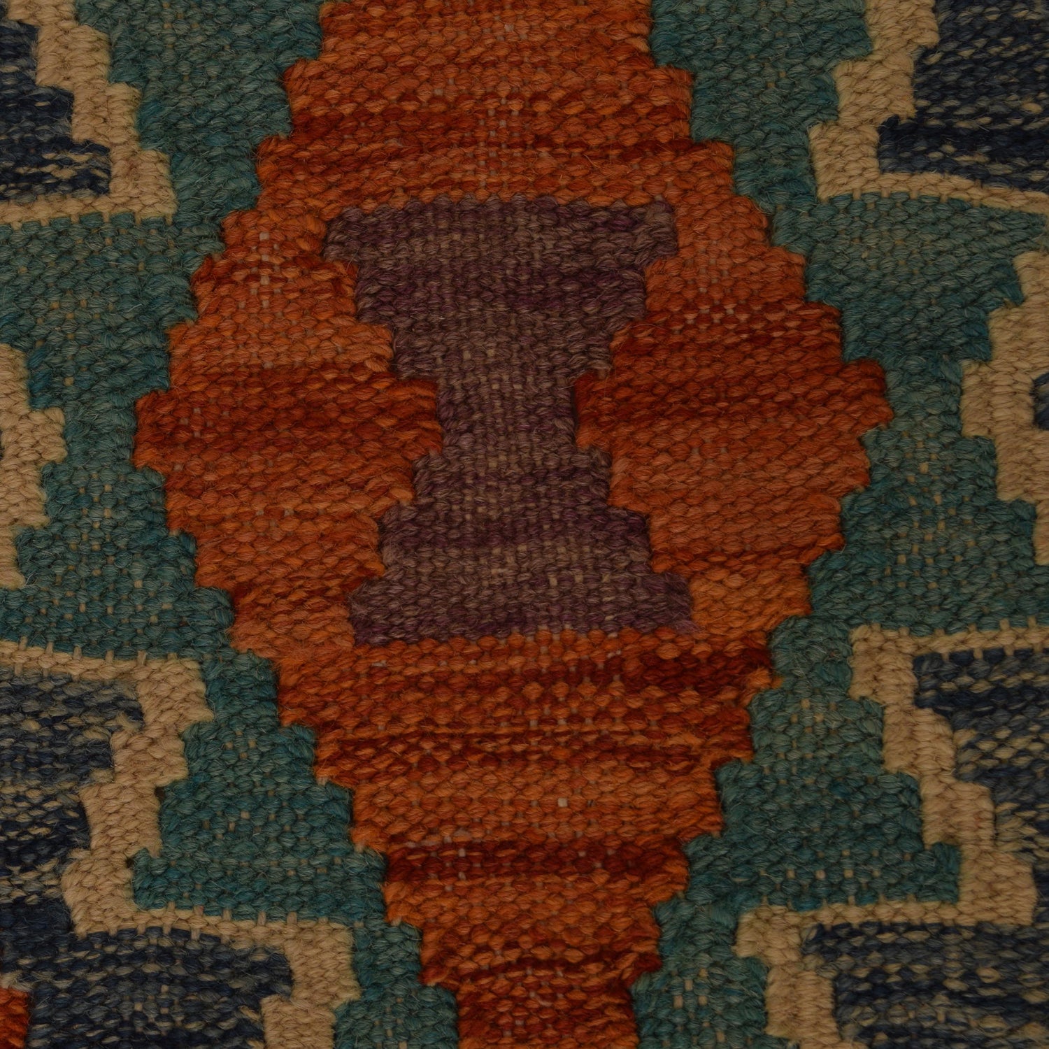Handmade Multi Kilim Geometric 10' Runner