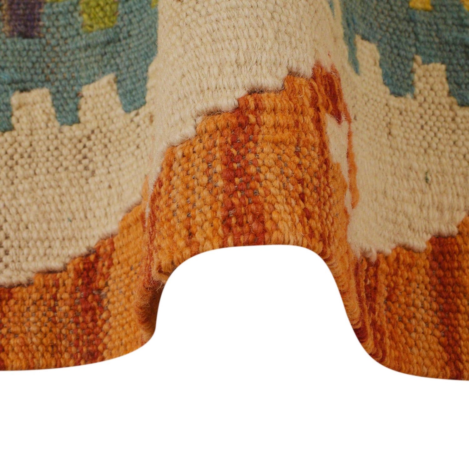 Handmade Multi Kilim Geometric 10' Runner