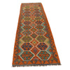 Handmade Multi Kilim Geometric 10' Runner