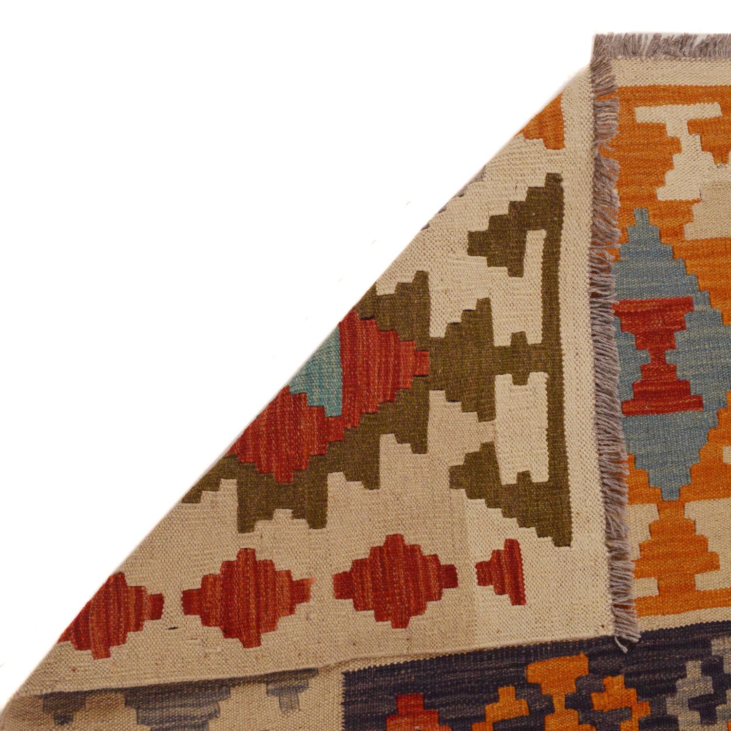 Handmade Multi Kilim Geometric 5x8 ft