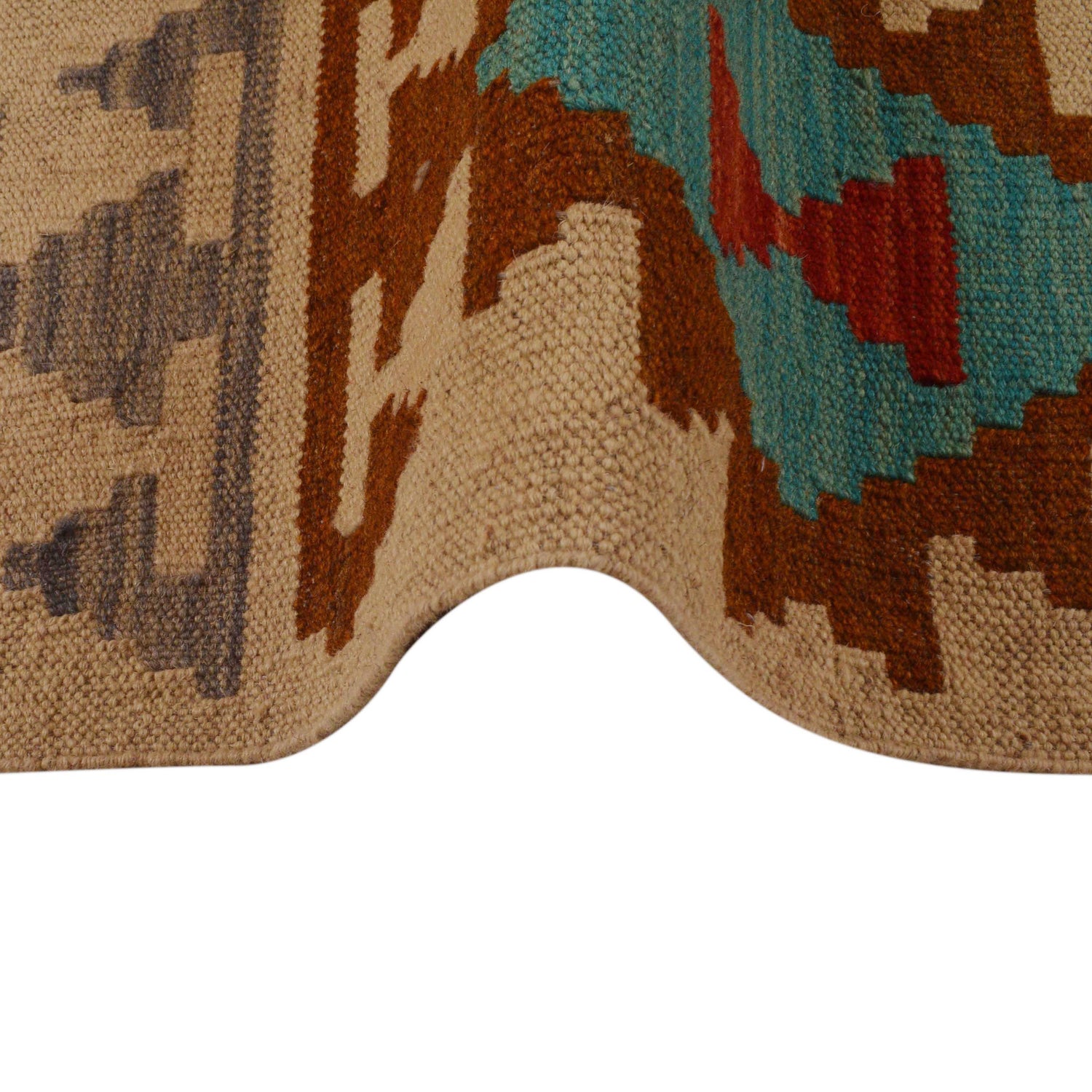 Handmade Multi Kilim Geometric 5x8 ft