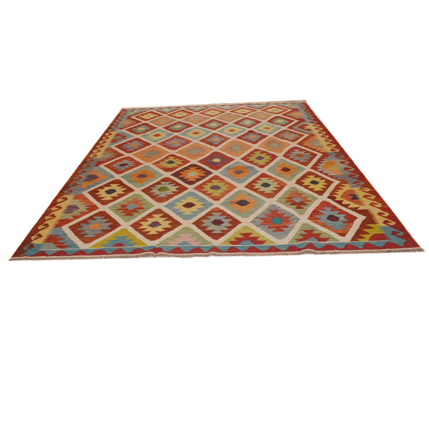 Handmade Multi Kilim Geometric 8x10 ft