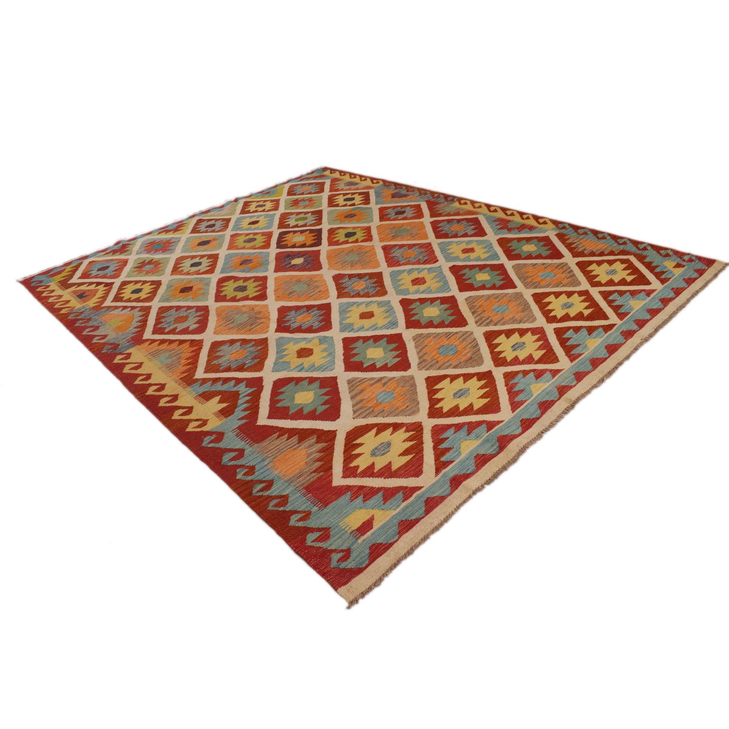 Handmade Multi Kilim Geometric 8x10 ft