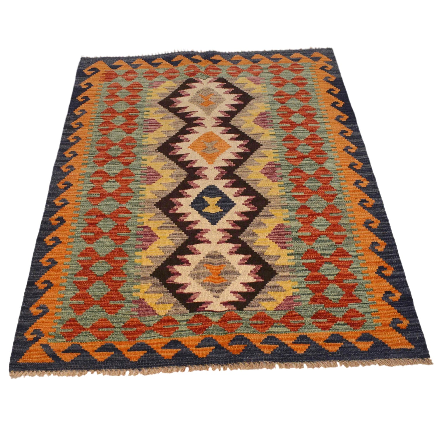 Handmade Multi Kilim Geometric 3x5 ft