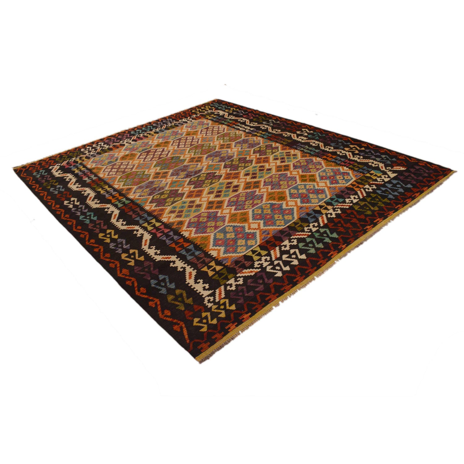Handmade Multi Kilim Geometric 8x10 ft