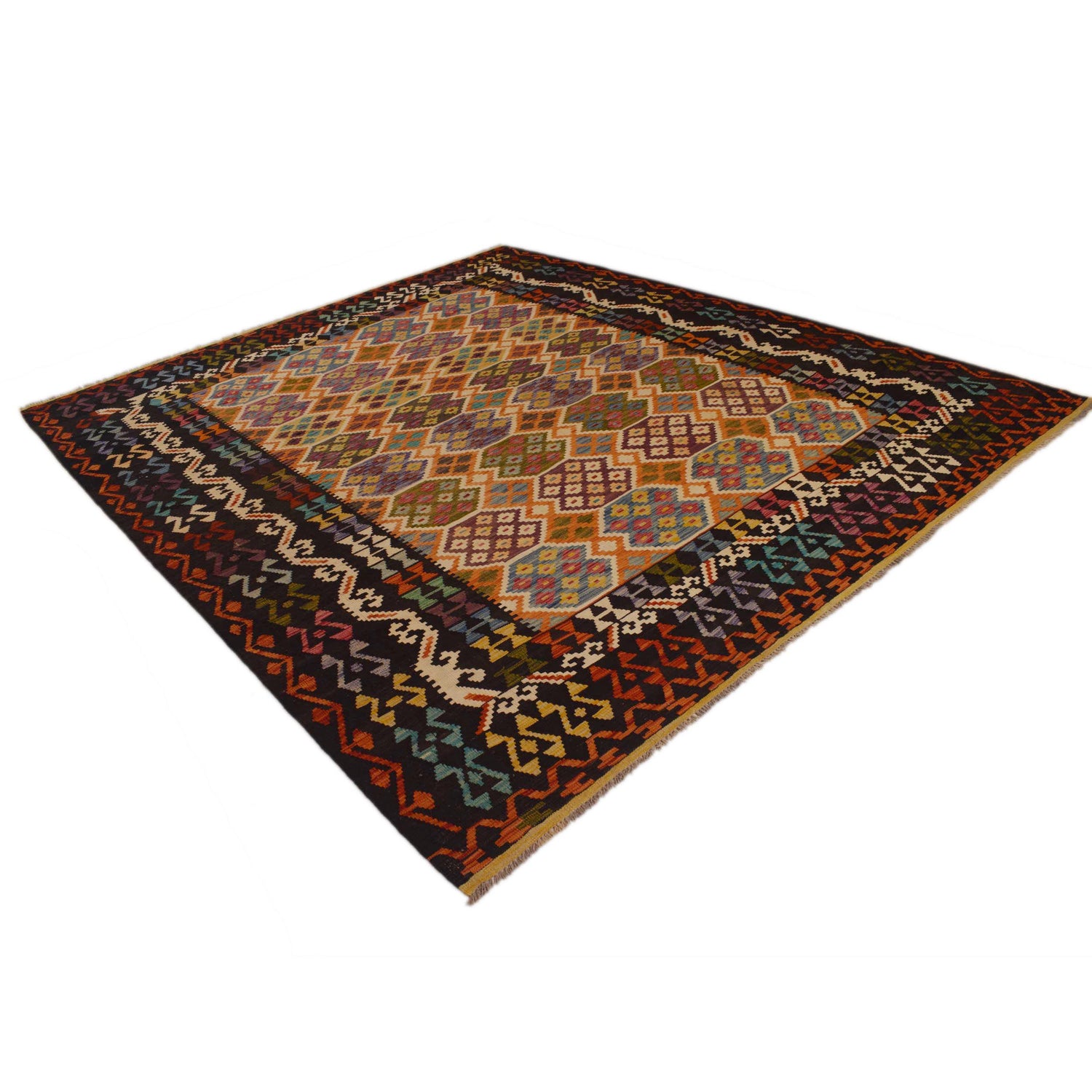 Handmade Multi Kilim Geometric 8x10 ft