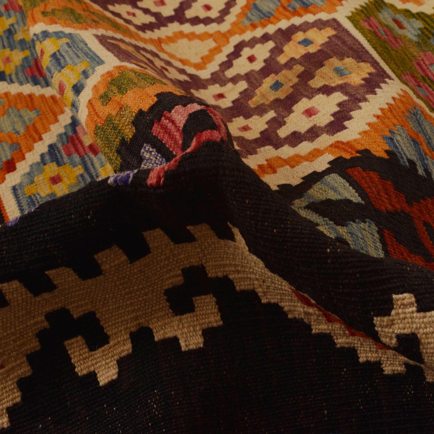 Handmade Multi Kilim Geometric 8x10 ft
