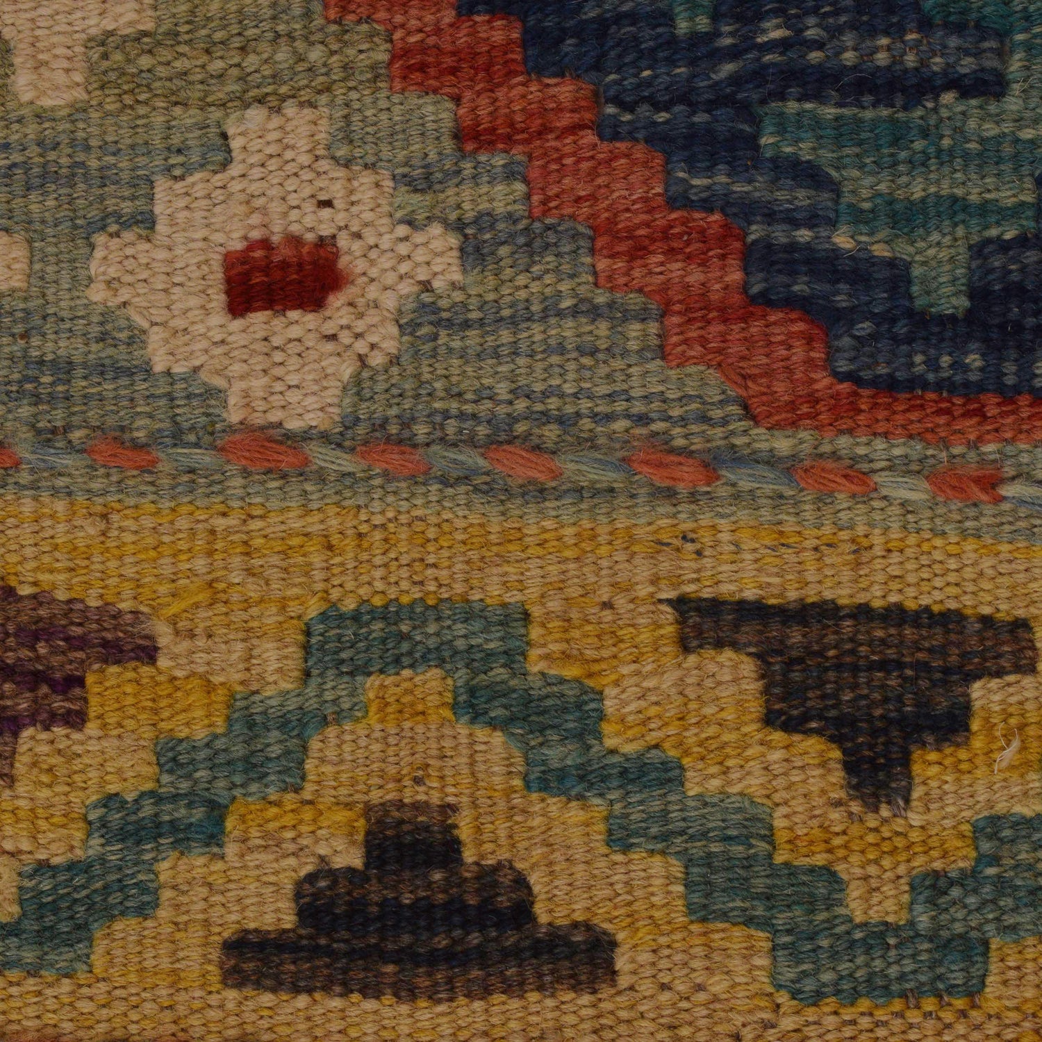 Handmade Multi Kilim Geometric 9x12 ft