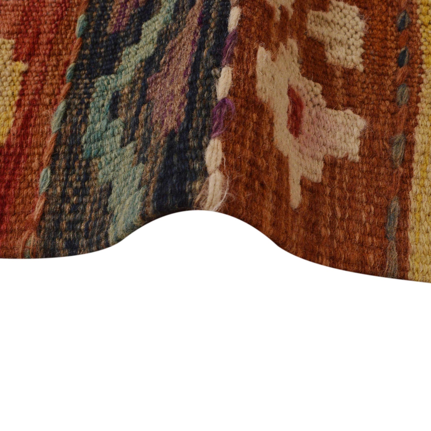 Handmade Multi Kilim Geometric 9x12 ft