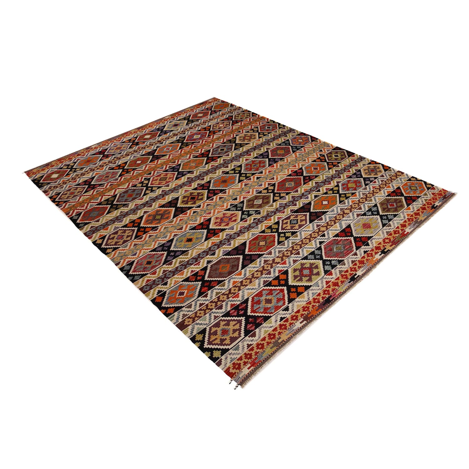 Handmade Multi Kilim Geometric 9x12 ft