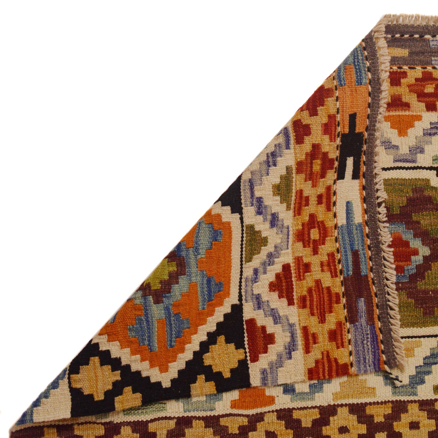 Handmade Multi Kilim Geometric 9x12 ft