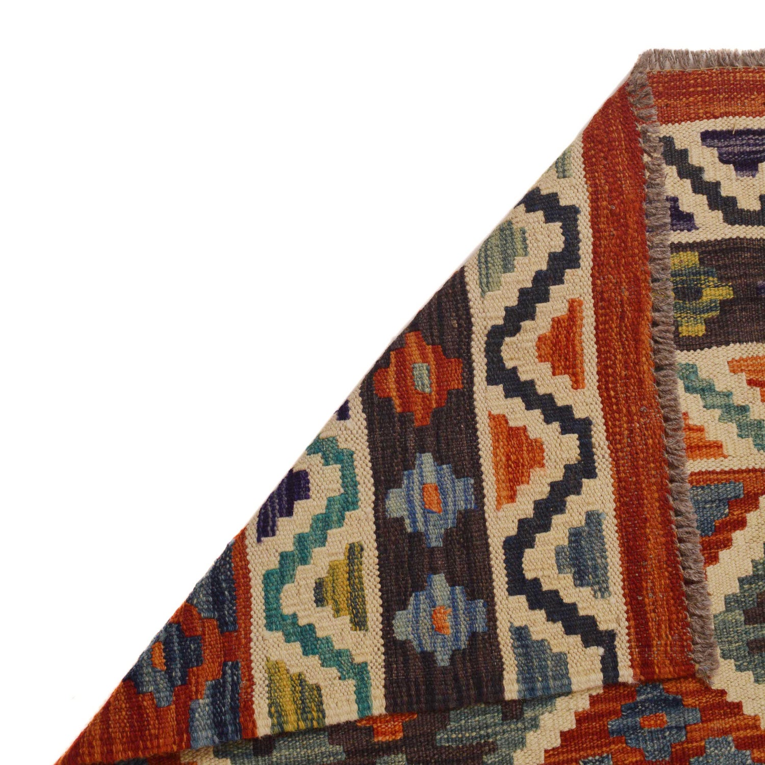 Handmade Multi Kilim Geometric 9x12 ft