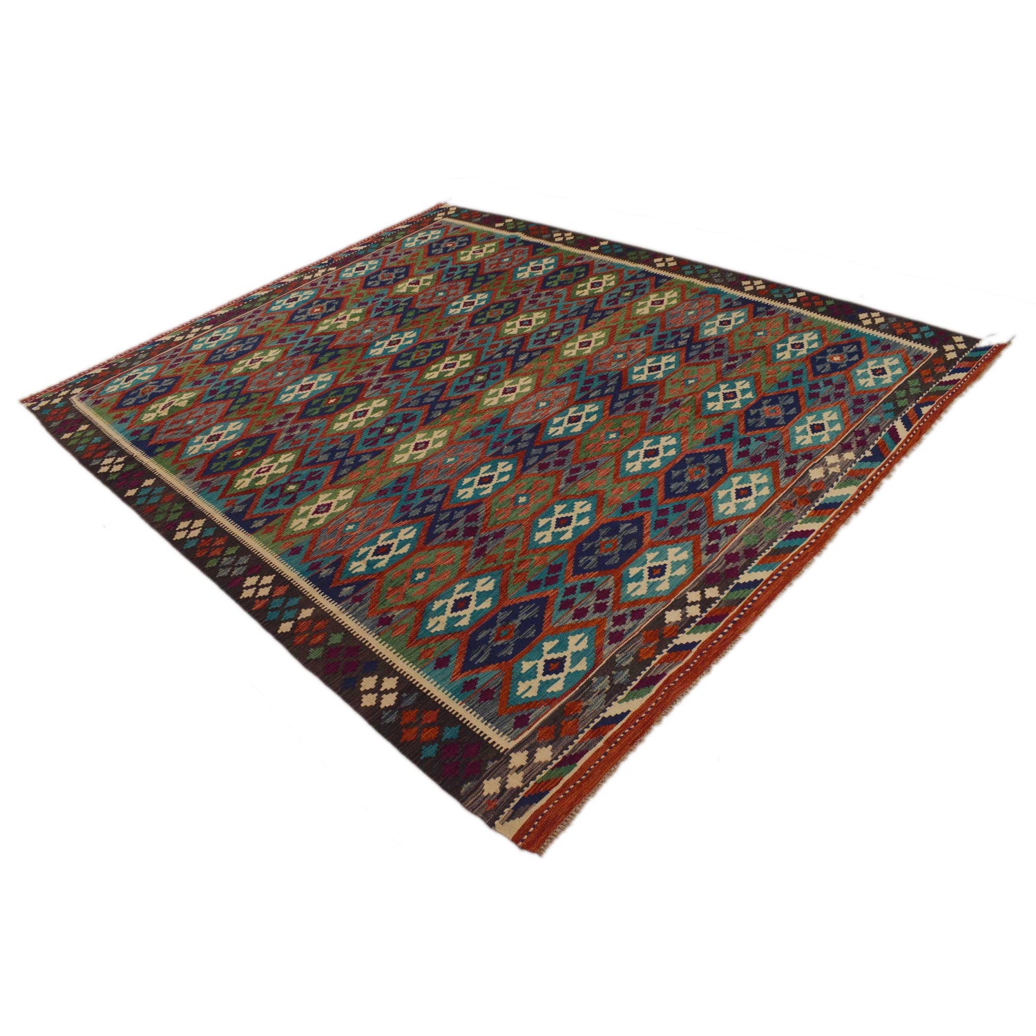 Handmade Multi Kilim Geometric 8x10 ft
