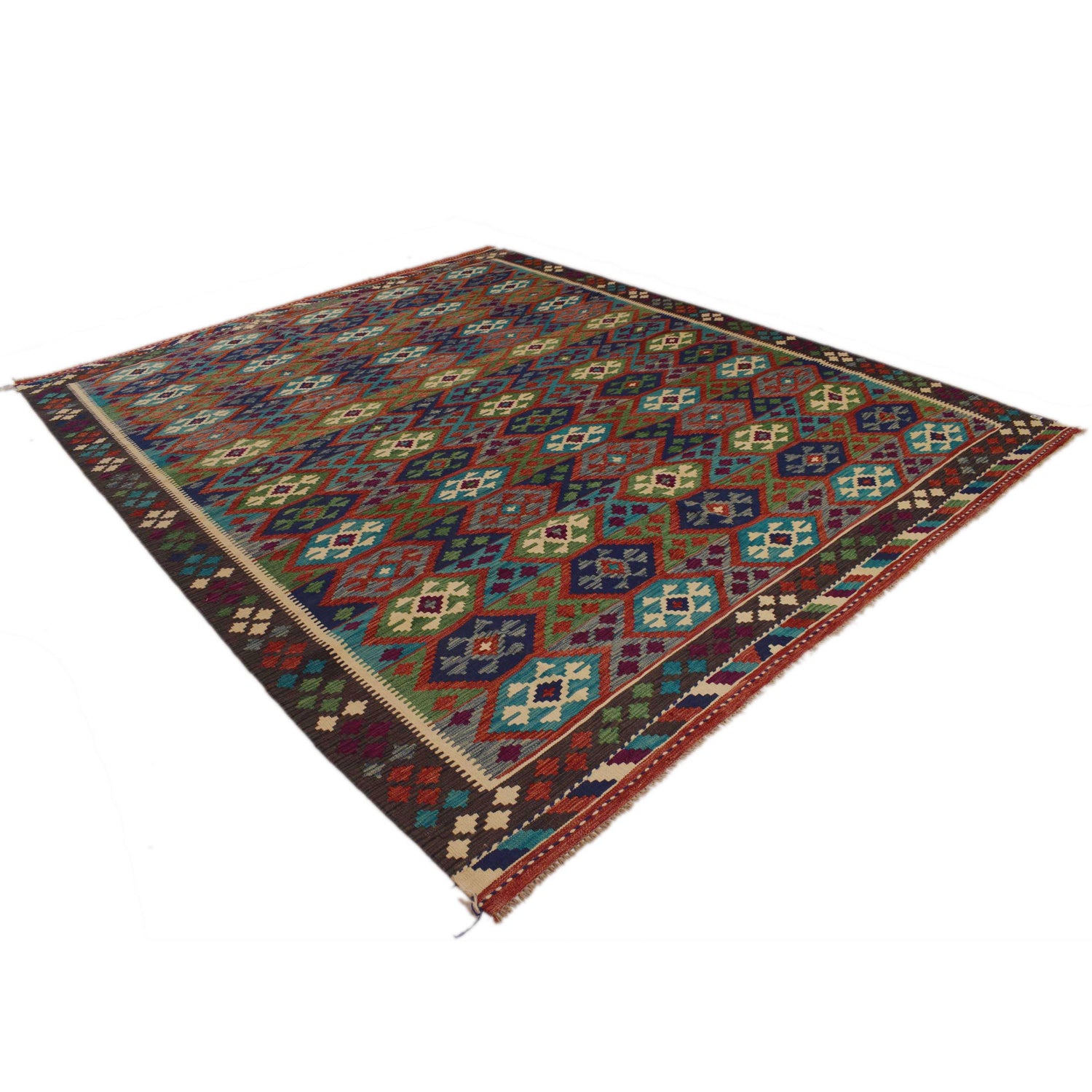 Handmade Multi Kilim Geometric 8x10 ft