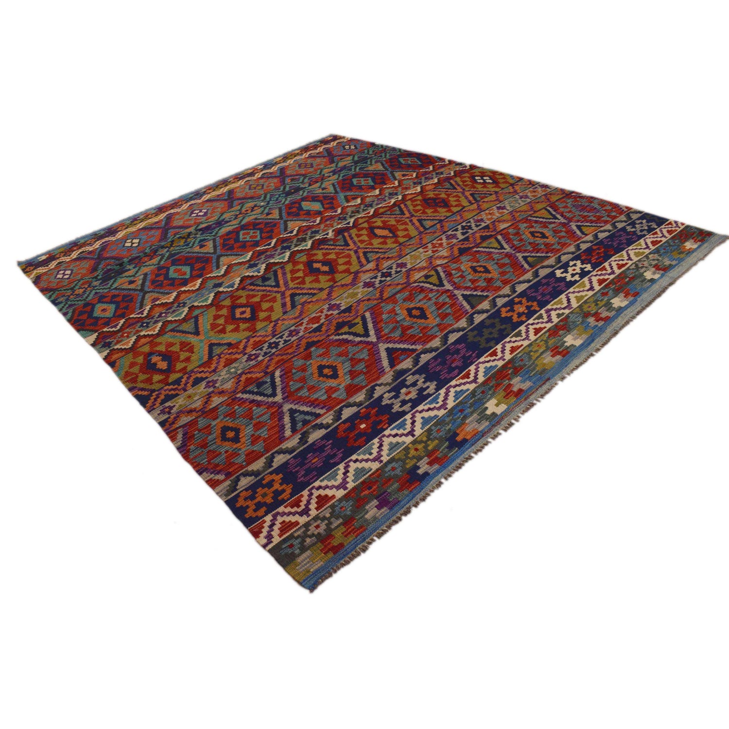 Handmade Multi Kilim Geometric 8x10 ft