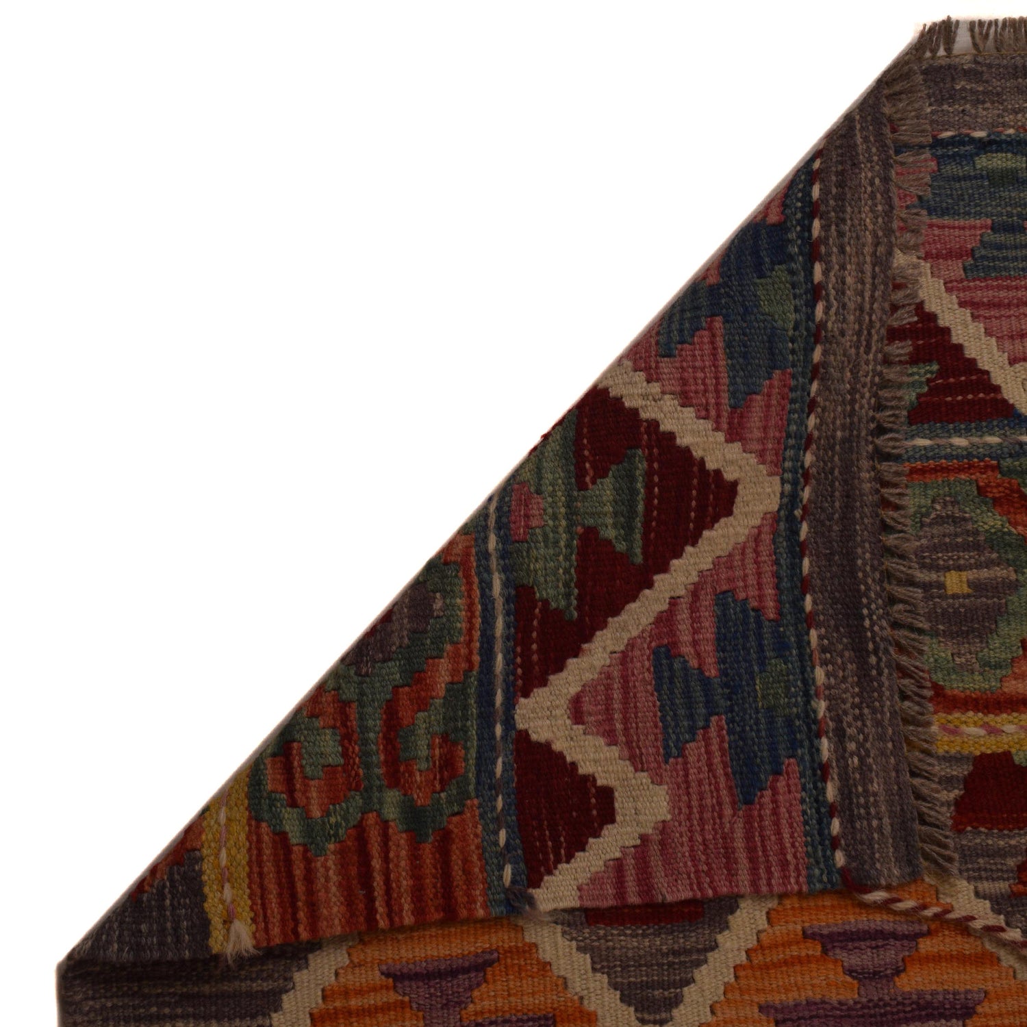 Handmade Multi Kilim Geometric 9x12 ft