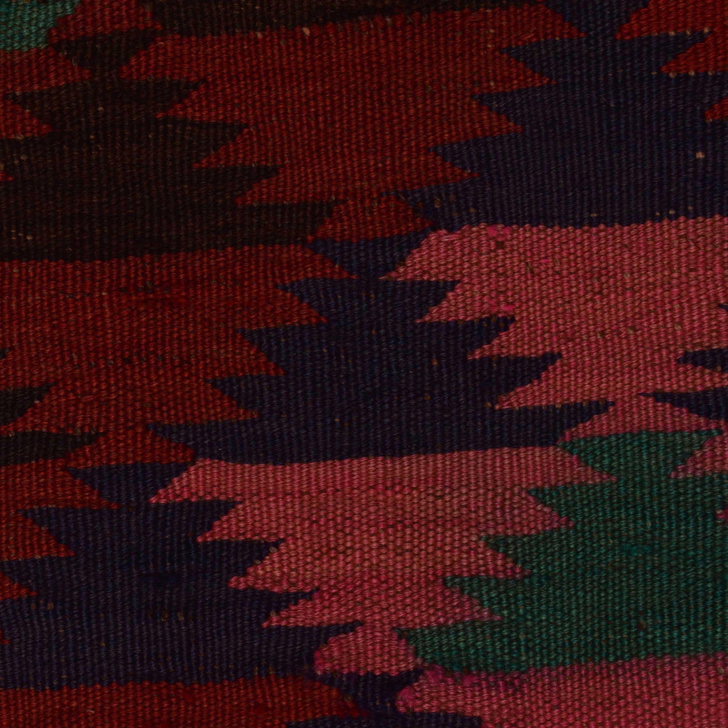 Maimana Kilim Area Rug Handmade Red Floral 6x9 ft