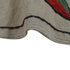 Embroidery Kilim Area Rug Handmade Gray Animal 4x6 ft