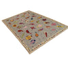 Embroidery Kilim Area Rug Handmade Multi Animal 5x8 ft