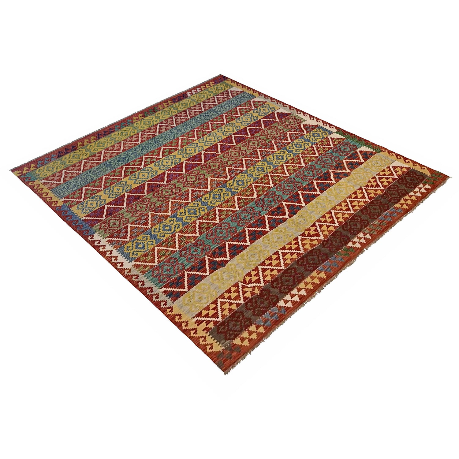 Handmade Multi Kilim Geometric 8x10 ft