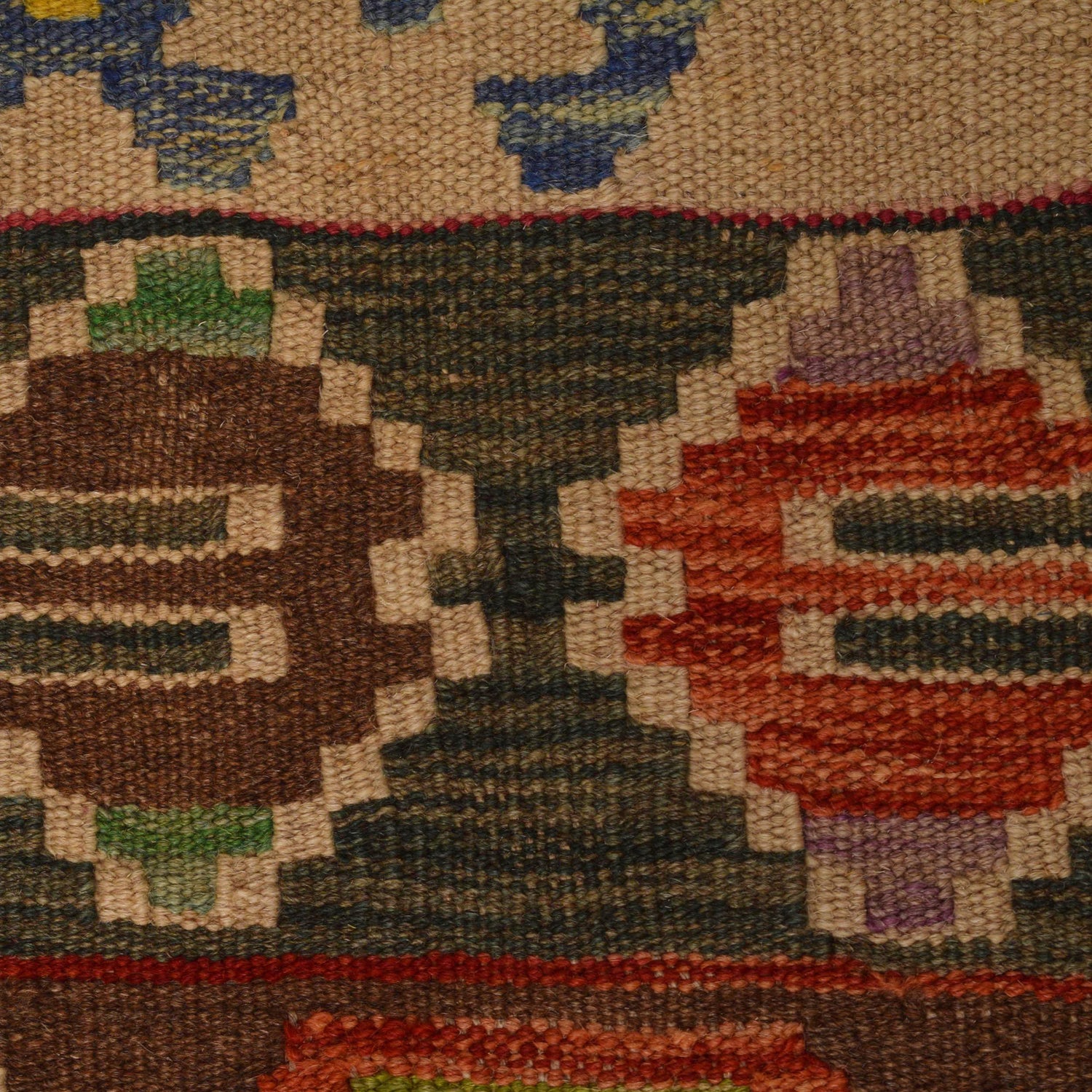Handmade Multi Kilim Geometric 10x16 ft