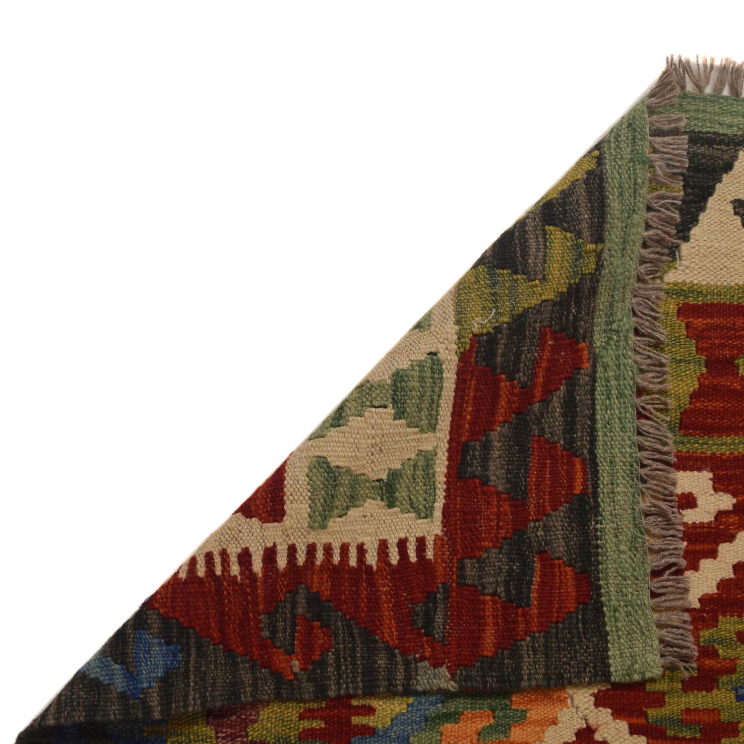 Handmade Multi Kilim Geometric 4x7 ft