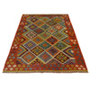 Handmade Multi Kilim Geometric 4x7 ft