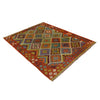 Handmade Multi Kilim Geometric 4x7 ft