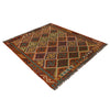Handmade Multi Kilim Geometric 4x7 ft