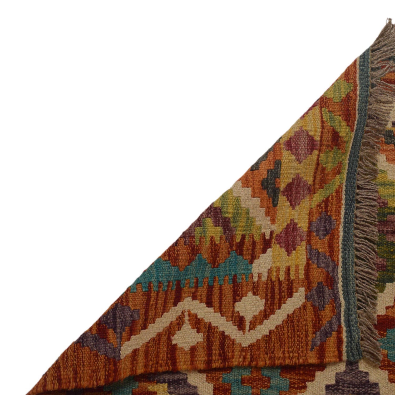Handmade Multi Kilim Geometric 4x7 ft