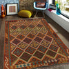Handmade Multi Kilim Geometric 4x7 ft