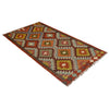 Handmade Multi Kilim Geometric 6' Runner