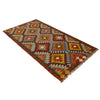 Handmade Multi Kilim Geometric 6' Runner