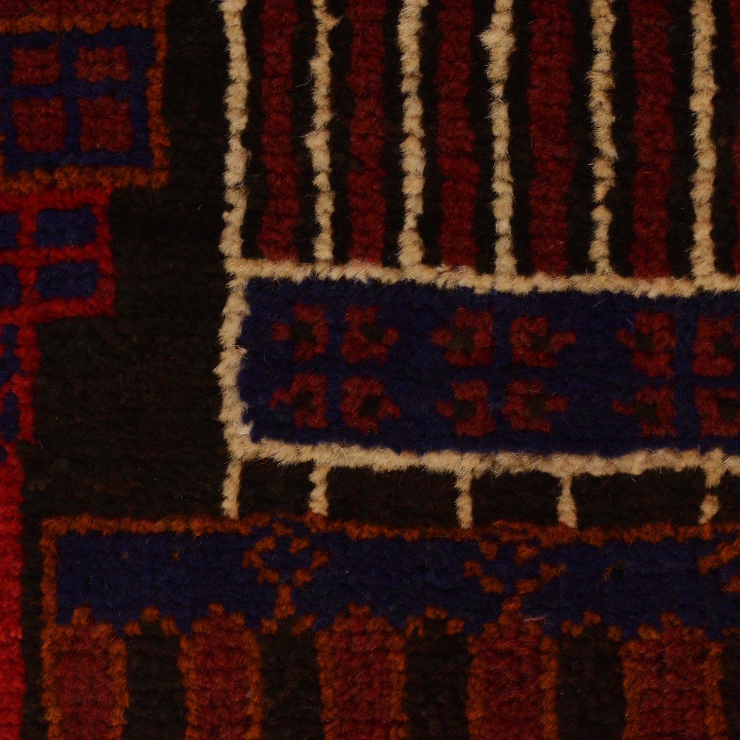 Baluchi Rug Handmade Multi Prayer Design 3x5 ft