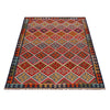 Handmade Multi Kilim Geometric 5x8 ft