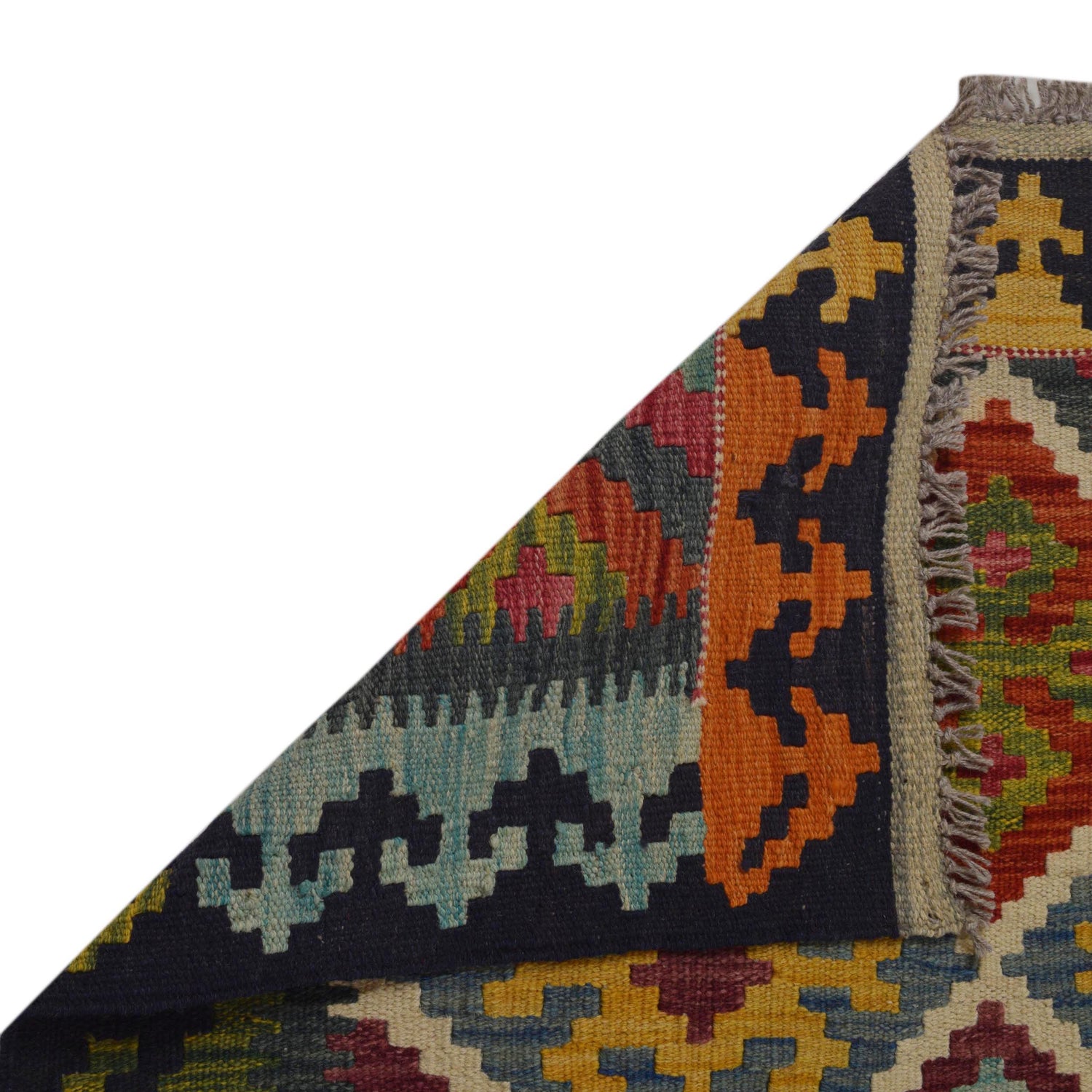 Handmade Multi Kilim Geometric 5x8 ft