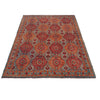 Oushak Area Rug Handmade Multi Floral 7x10 ft