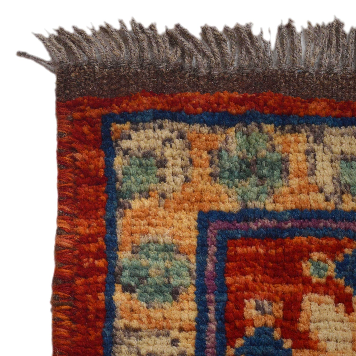 Shirazi Area Rug Handmade Red Medallion 7x10 ft