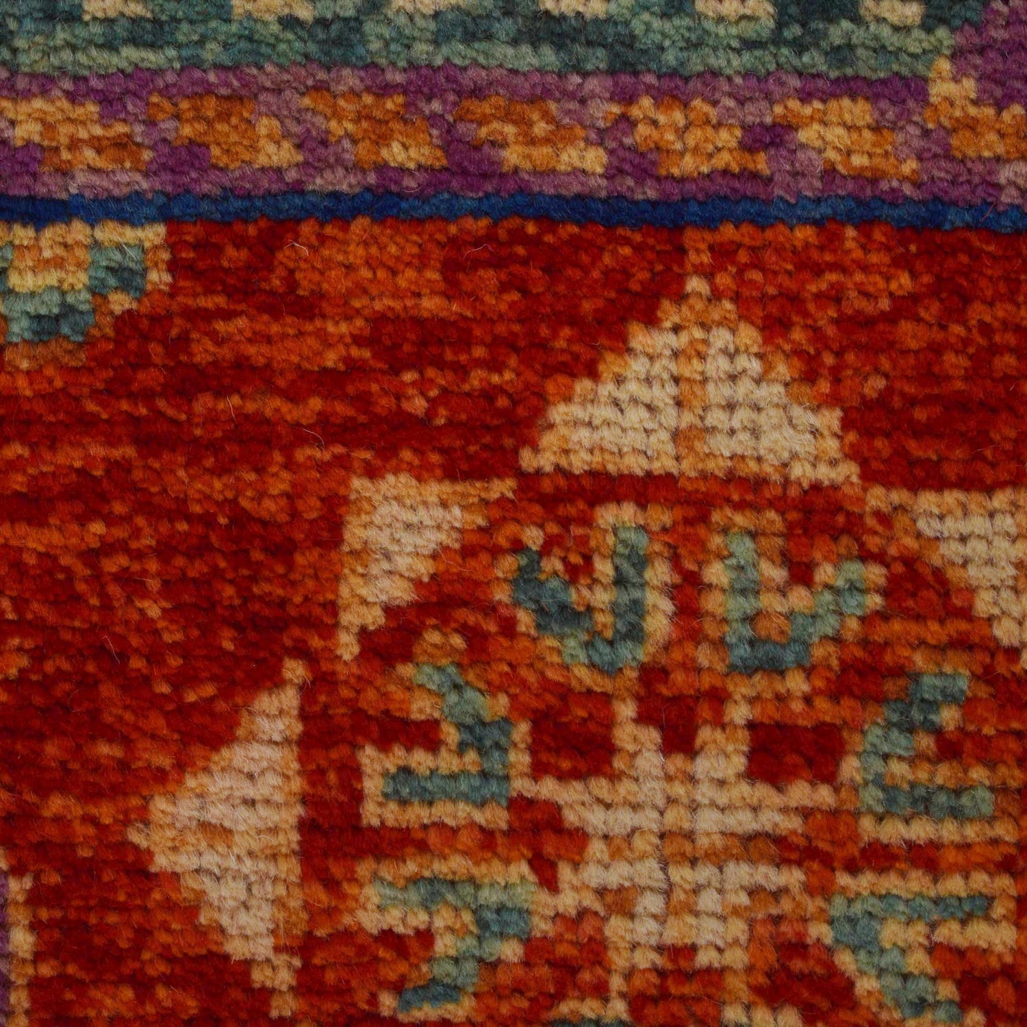 Shirazi Area Rug Handmade Red Medallion 7x10 ft