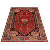 Shirazi Area Rug Handmade Red Medallion 7x10 ft