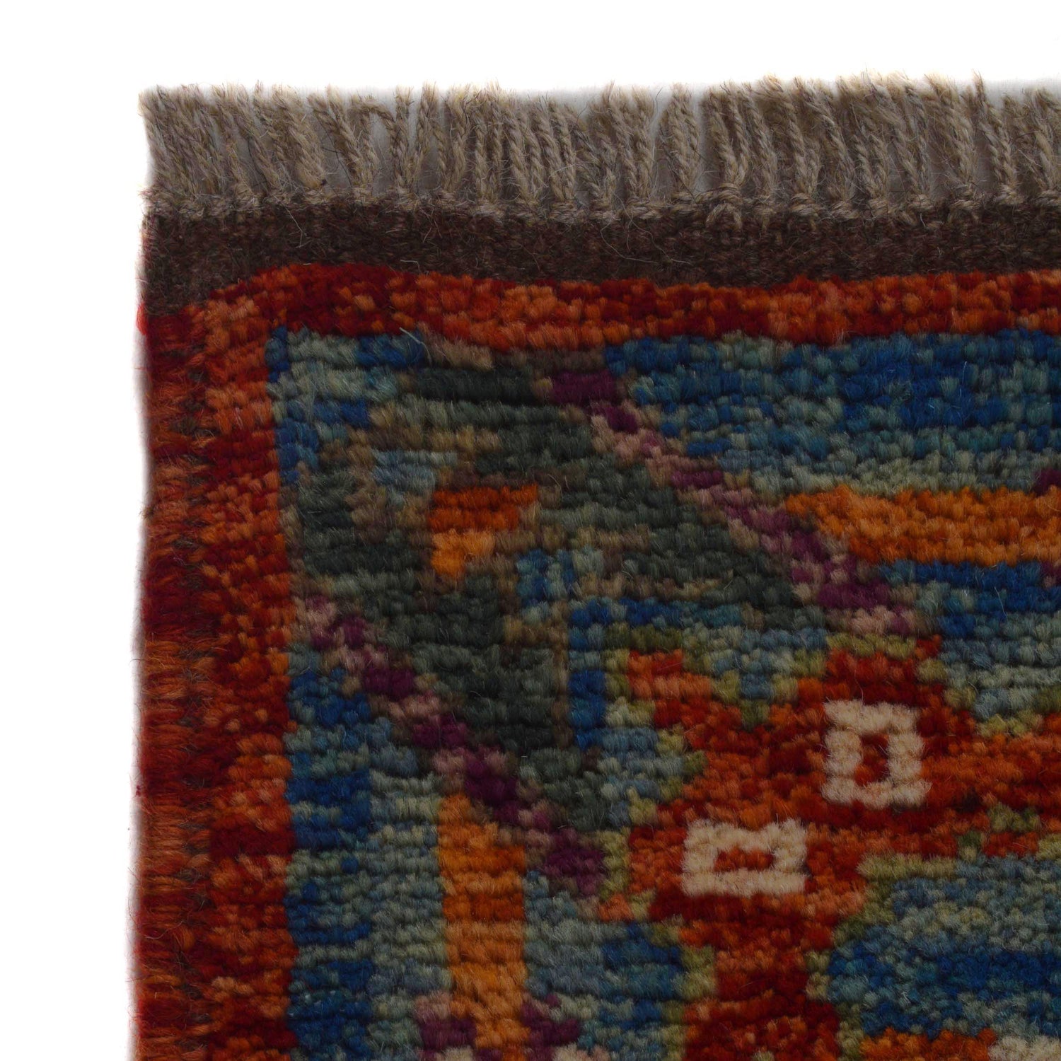 Shirazi Area Rug Handmade Blue Medallion 4x7 ft
