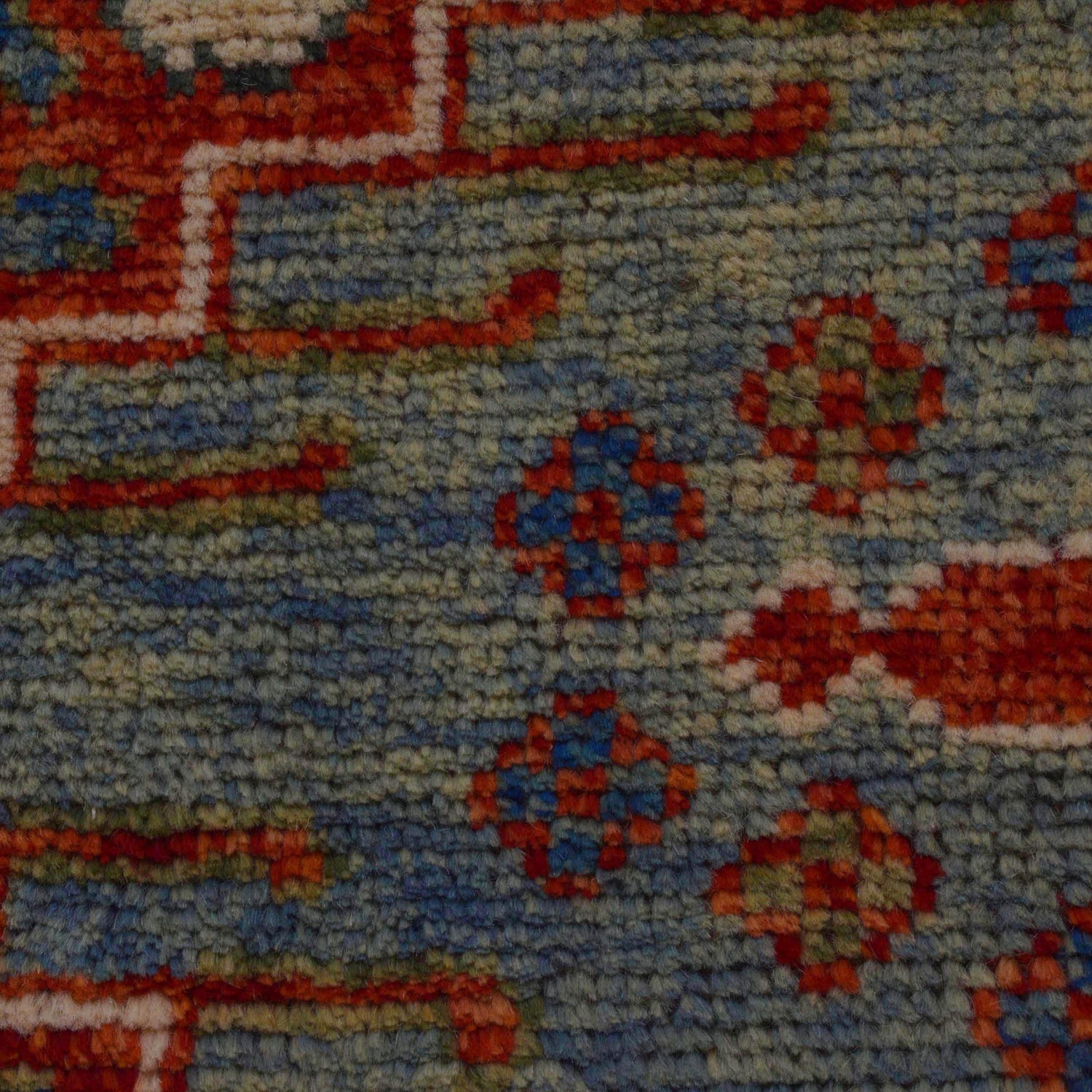 Shirazi Area Rug Handmade Blue Medallion 4x7 ft