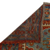 Shirazi Area Rug Handmade Blue Medallion 4x7 ft