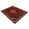 Shirazi Area Rug Handmade Red Medallion 7x10 ft